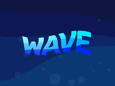 Wave Text Effect illustration illustrator type art typography vector