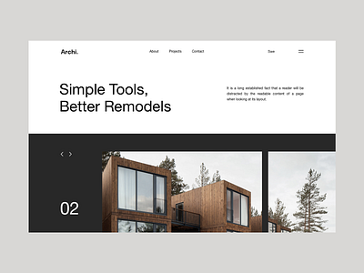 Archi. architecture interior landing web design webdesign