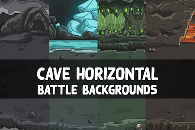 Cave Battle Game Backgrounds 2d backgrounds fantasy game game assets game design gamedev indie game