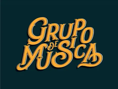 Music Group design logo typography
