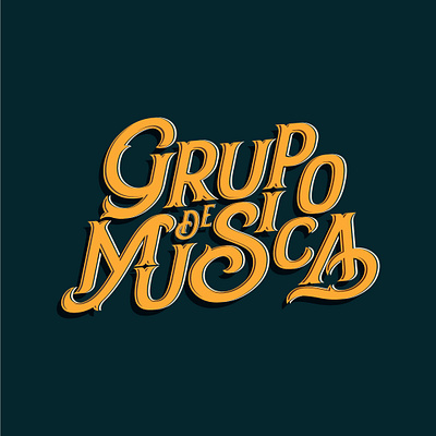 Music Group design logo typography