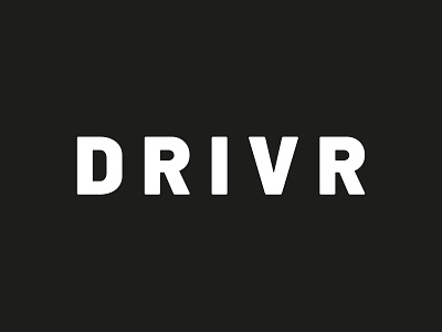 Drivr - Logo branding design illustrator logo minimal typography ui vector