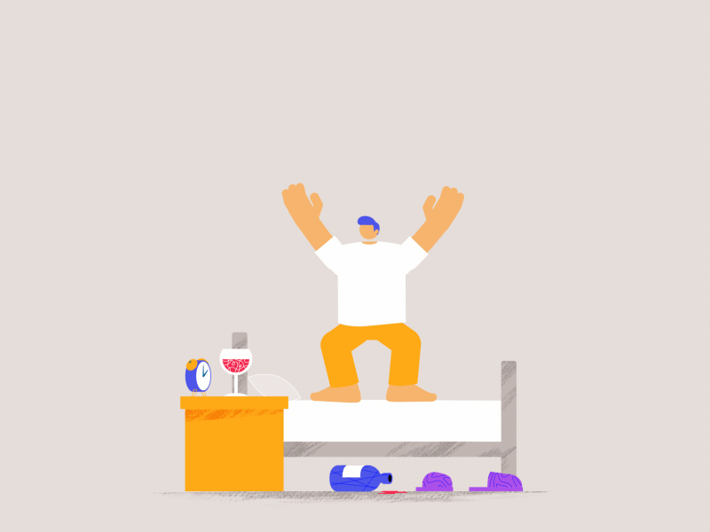 Health Topic: How Does Alcohol Affect Your Sleep? bed bedroom charater child children drink game have fun kid kids kinder wine