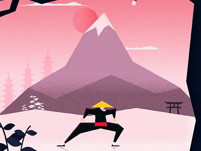 Ninja • Personal project 2d ae after effects design motion animation character flat illustration