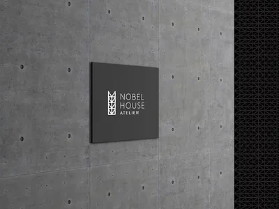 Nobel House Atelier architecture building building icon elegant logo design branding logo designer logodesign
