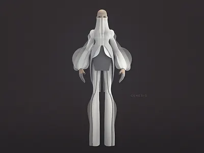 Genesis 3d 3dfashion avatar character character design genesis girl illustration logo shimur vector zbrush