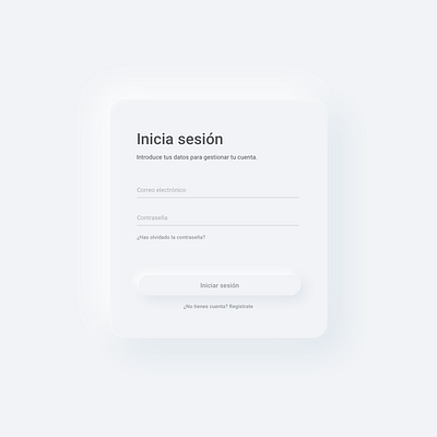 Neumorphism [Login Test] design login login design login form login page login screen neumorphic neuphormism skeumorph skeumorphism ui ux web