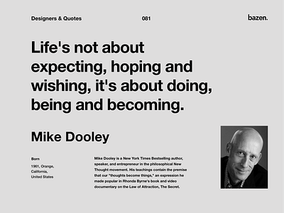 Quote - Mike Dooley design quotes design tips inspiration inspirational quote learn learn design motivational quotes principles product design quote quote design quotes tip tips ui ui design ux ux design ux ui design uxui