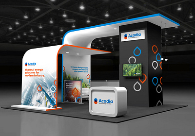 Acadia Trade Show Booth acadia booth booth design design display energy exhibit exhibition graphic thermal trade show tradeshow tradeshow booth