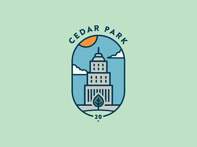 CedarPark Logo Exploration badge flat freelance design freelance designer icon logo logo design park vector