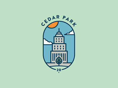 CedarPark Logo Exploration badge flat freelance design freelance designer icon logo logo design park vector