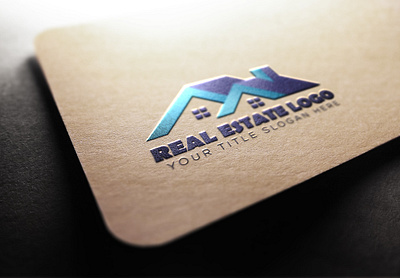 Real Estate Logo Design branding character color concept corporate design creative design front mockup text vector