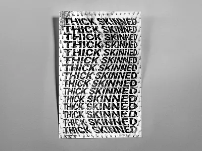 Poster TwoHundredFifty: thick skinned design illustrator cc photoshop cc poster poster challenge typography