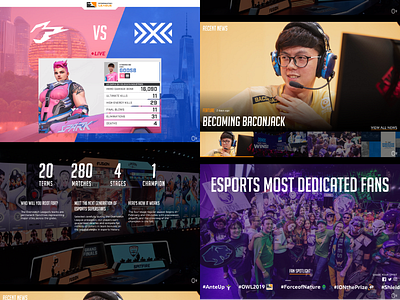 Overwatch League Redesign - Homepage brand design esports fps gaming overwatch overwatch league owl redesign uxui web design