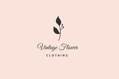 Floral & Botanical Logo blog blogger brand business clothing fashion feminine floral flower girl label leaves logo logos nature