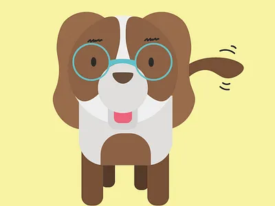 Teemo the Designer dog illustration