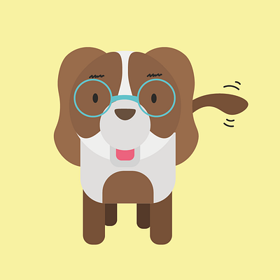 Teemo the Designer dog illustration