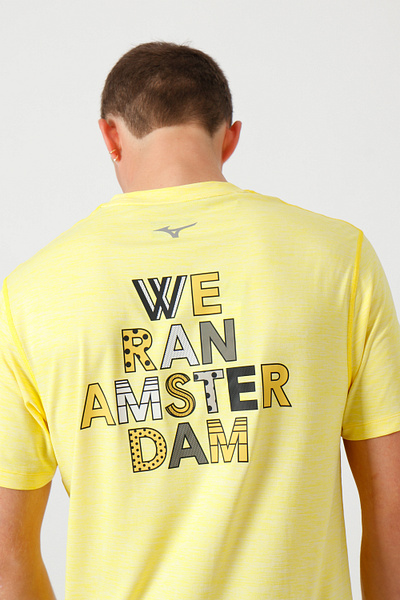 Mizuno Merchandise for TCS Amsterdam Marathon artwork brand dots drawing flatdesign goodtype illustrator japan marathon merchandise mizuno pattern running shirt sport sports type typography