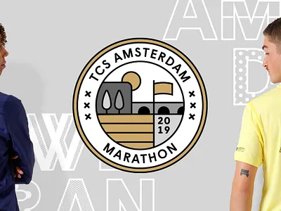 Mizuno Merchandise for TCS Amsterdam Marathon amsterdam artwork branding campaign creative drawing flatdesign graphic design illustration illustrator marathon mizuno running storytelling vector