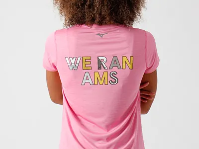 Mizuno Merchandise for TCS Amsterdam Marathon art dutch illustration illustrator japan marathon mizuno poster running shirt sport type typografi typografia typographic typography typography art