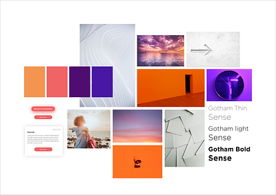 Sense - Moodboard design desktop desktop design digital homepage moodboard sense ux