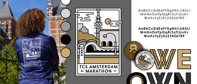 Mizuno Merchandise for TCS Amsterdam Marathon adobe amsterdam artwork colors drawing dribbble fashion illustration illustrations illustrator jacket merchandise olympic pattern stadion storytelling