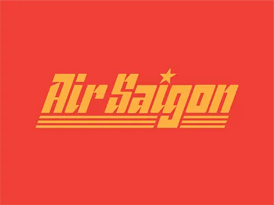 Air Saigon™ air airline airplane branding display type khai sang logo logotype saigon vietnam