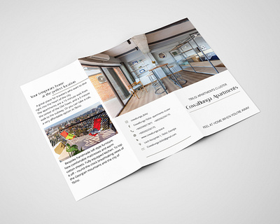 Cowabunga apartments booklet advertising apartments booklet branding brochure brochure design design marketing vector