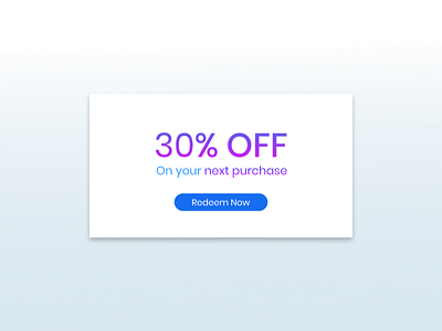 Dailyui 061 Redeem Coupon dailyui design figma figmadesign hero icon logo ui ui design ui designers