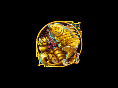 Feng Shui Goldfish symbol casino china theme slot china themed chinese slot game chinese symbols feng shui feng shui symbol game art game design goldfish goldfish symbol online slot design symbol design symbol developer symbol developers