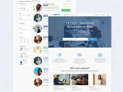 Educational Web Design box design design desktop education educational filters landing online profile responsive search ui ui ux web