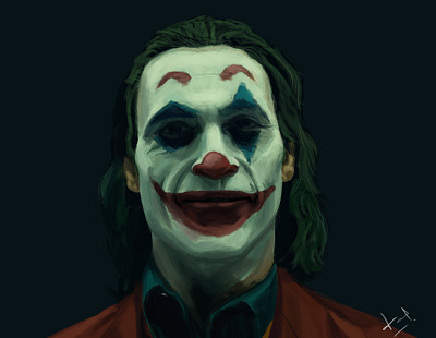 Joker digital painting fan fanart huion illustraion joker joker movie