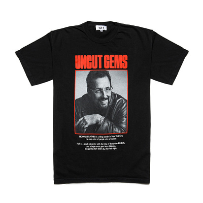 Uncut Gems Shirt cover design experiment font illustration merch merchandise shirt simple type