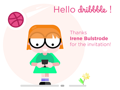 hello dribbble branding design hello dribble icon illustration minimal ui vector web