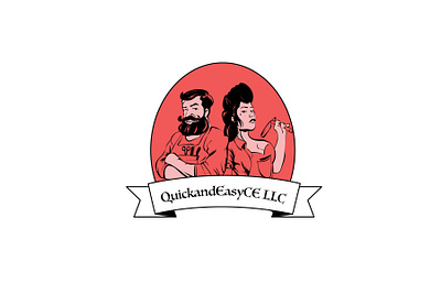 quickandeasyce branding design digitalart icon illustration logo logodesign vector