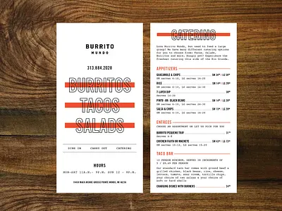 Menu Play menu design