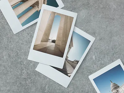 Polaroid PSD Mockup branding design mockup photography polaroid psd template web design