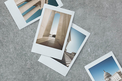 Polaroid PSD Mockup branding design mockup photography polaroid psd template web design