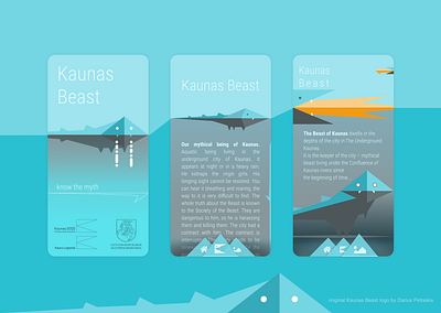 Kaunas Beast App concept app concept design ui