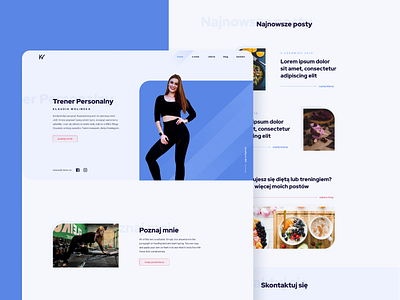 Fitness blog blog branding design minimal ui web