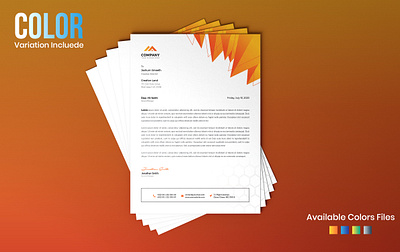 Letterhead Design template agency business commercial illustration letterhead marketing