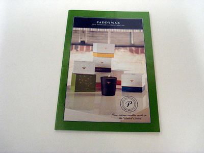 Paddywax Catalog 2007 booklet branding package design print catalog