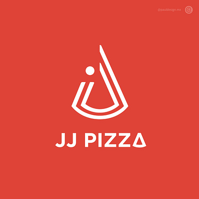 JJ Pizza logo pizza pizzeria thirtylogoschallenge