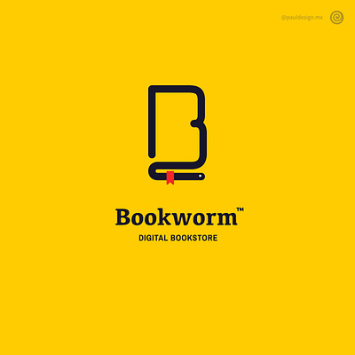 Bookworm bookstore bookworm logos thirtylogoschallenge