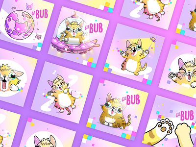 CryptoKitties: Lil BUB Campaign art direction blockchain branding cats character crypto cryptokitties cute dapper dapperlabs design gaming graphics illustration kitties lilbub vancouver