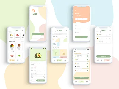 Rype blob curved curves fun pastel vibrant