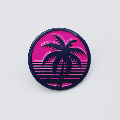 Tropical Haze - Silver City Pin beer brewery brwery cheers design enamel pin illustration product design silver city silver city brewery tropic haze vector