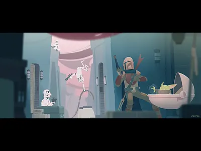 Doin' the magic hand thingy babyyoda characterdesign digitalart disney fanart illustration starwars starwarsday themandalorian yoda