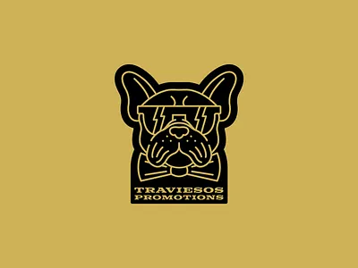 Traviesos Promotions Logo bowtie cool fly french bulldog shades