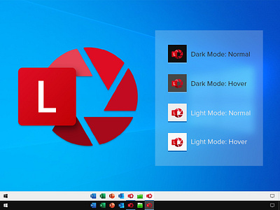 Microsoft Office Lens App Icon adobe illustrator android app flat fluent design gradient icon icon design illustrator ios app modern office red simple design ui ux vector windows windows 10